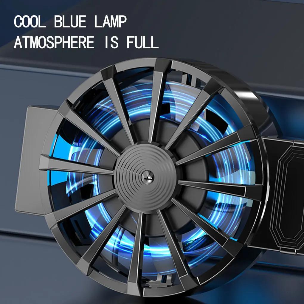 X16 Universal Mini Mobile Phone Cooling Fan, Radiator Turbo Hurricane Game Cooler Cell Phone Cool Heat Sink For IPhone/ For Xiaomi