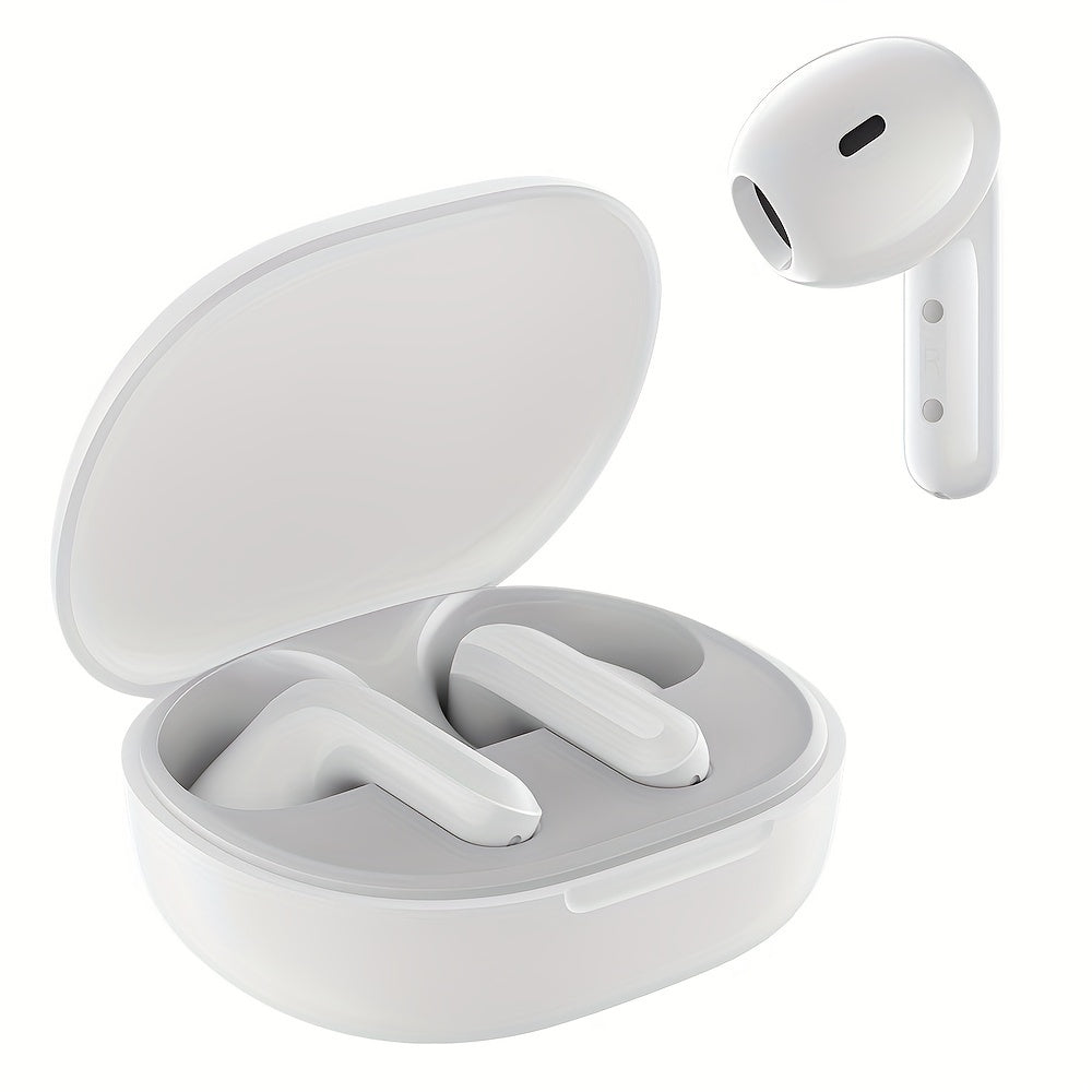Xiaomi Redmi Buds 4 Lite - Wireless Earbuds with Black and White Color Options, Compact Design, Long Battery Life, and Crystal-Clear Sound Quality