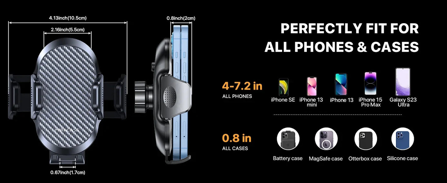 Car Phone Holder Phone Holders for Your Car with Metal Hook Clip Air Vent Cell Phone Stand Car Mount Universal