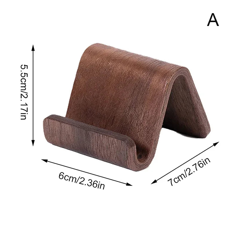 Solid Wood Phone Holder Stand Mobile Smartphone Support Tablet Stand Desk Cell Phone Holder Stand Portable Mobile Holder