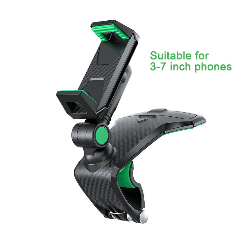 Car Dashboard Cell Phone Holder 1260 Degree Rotatable Phone Number The Car Phone Holder For iPhone 13 Mobile Phone Stand Support
