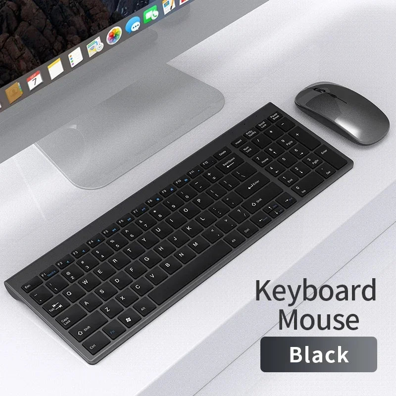 Wireless Keyboard Mouse Bluetooth 5.0 2.4G Combo Rechargeable Full Size Wireless Keyboard For Notebook Laptop Tablet iPad PC