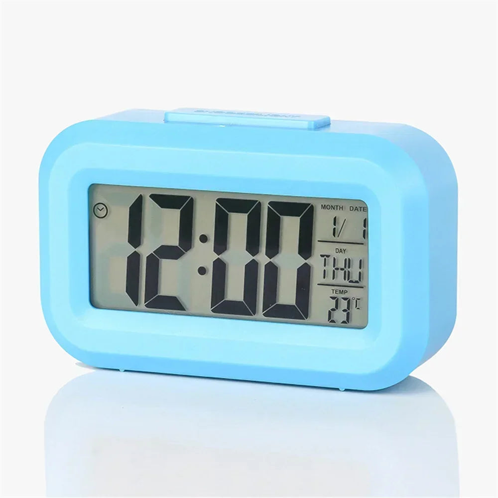 Led Digital Alarm Clock Backlight Data Times Calendar Desktop Multi-function Electronic Bedroom Decoration Desk Decorations Wall
