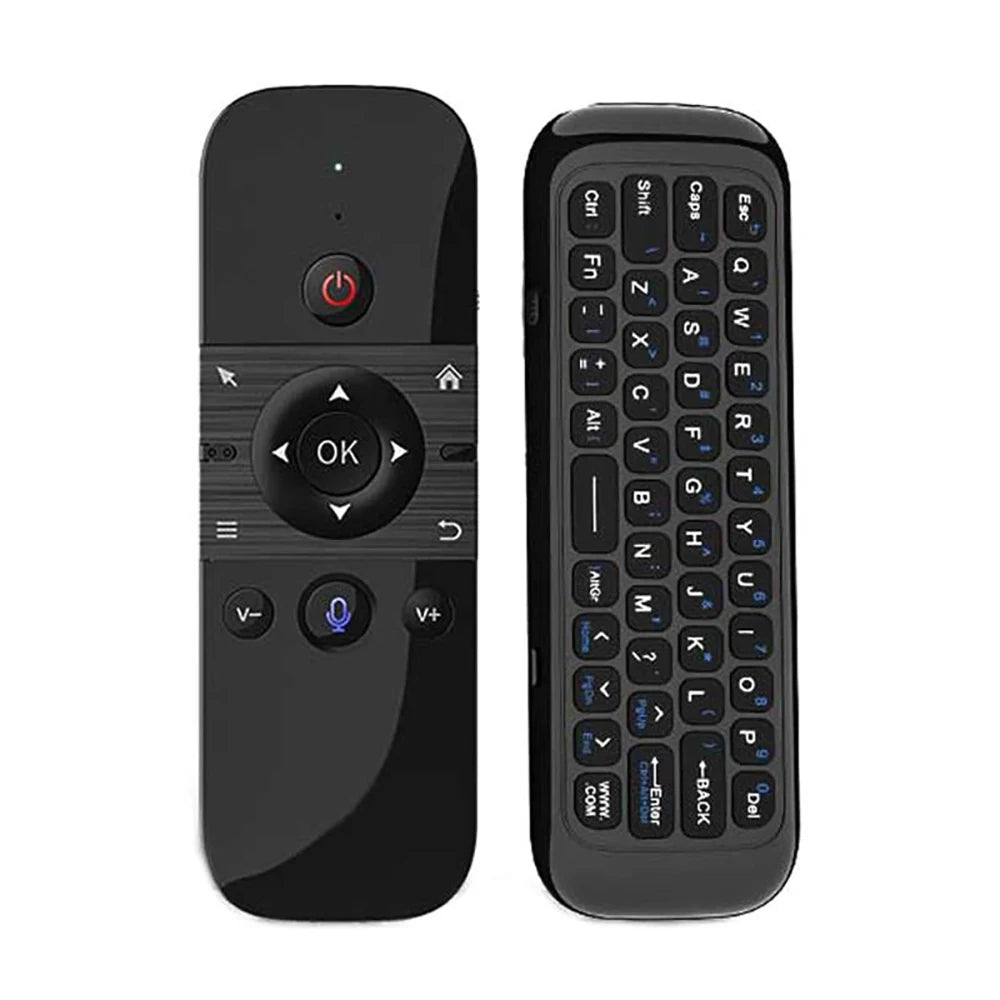 Wireless Air Voice Mouse 2 in 1 2.4G Bluetooth Mini Keyboard Rechargeable Remote Control IR Learning for Smart TV Android TV Box