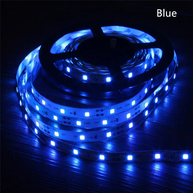 LED Strip Light 12V 5M 300 Leds SMD 2835 Diode Tape RGB & Single Colors High Quality LED Ribbon Flexible Home Decoration Lights