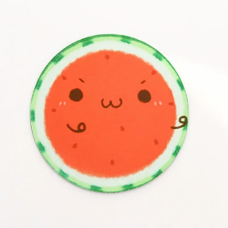 Mouse Pad Cute Round Natural Rubber 22cm Non-slip Bottom Soft Cartoon Animation Computer Desk Pad Protection Mouse Sensitivity