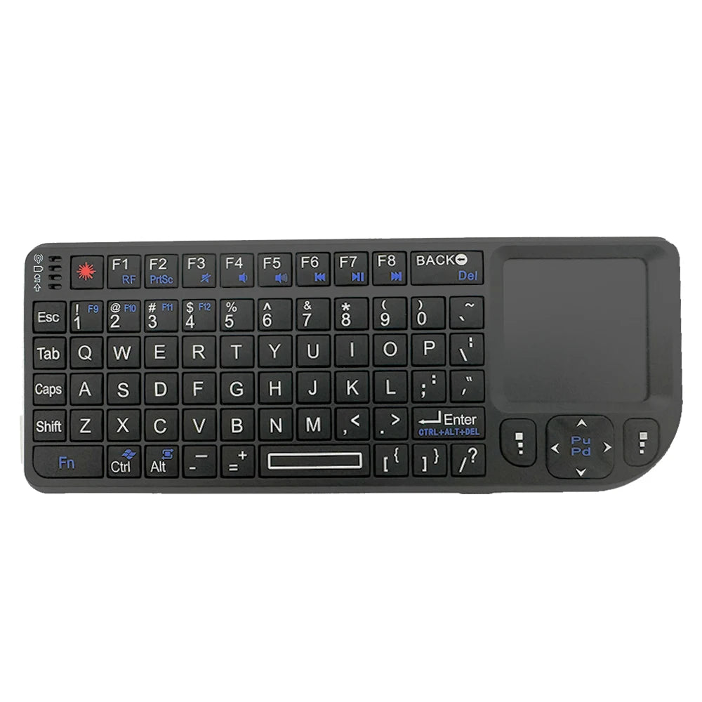 2.4G Wireless Keyboard With 7-color Backlight Touchpad Mouse And Flashligt- Portable Applicable- Perfect For PC Smart TV Box
