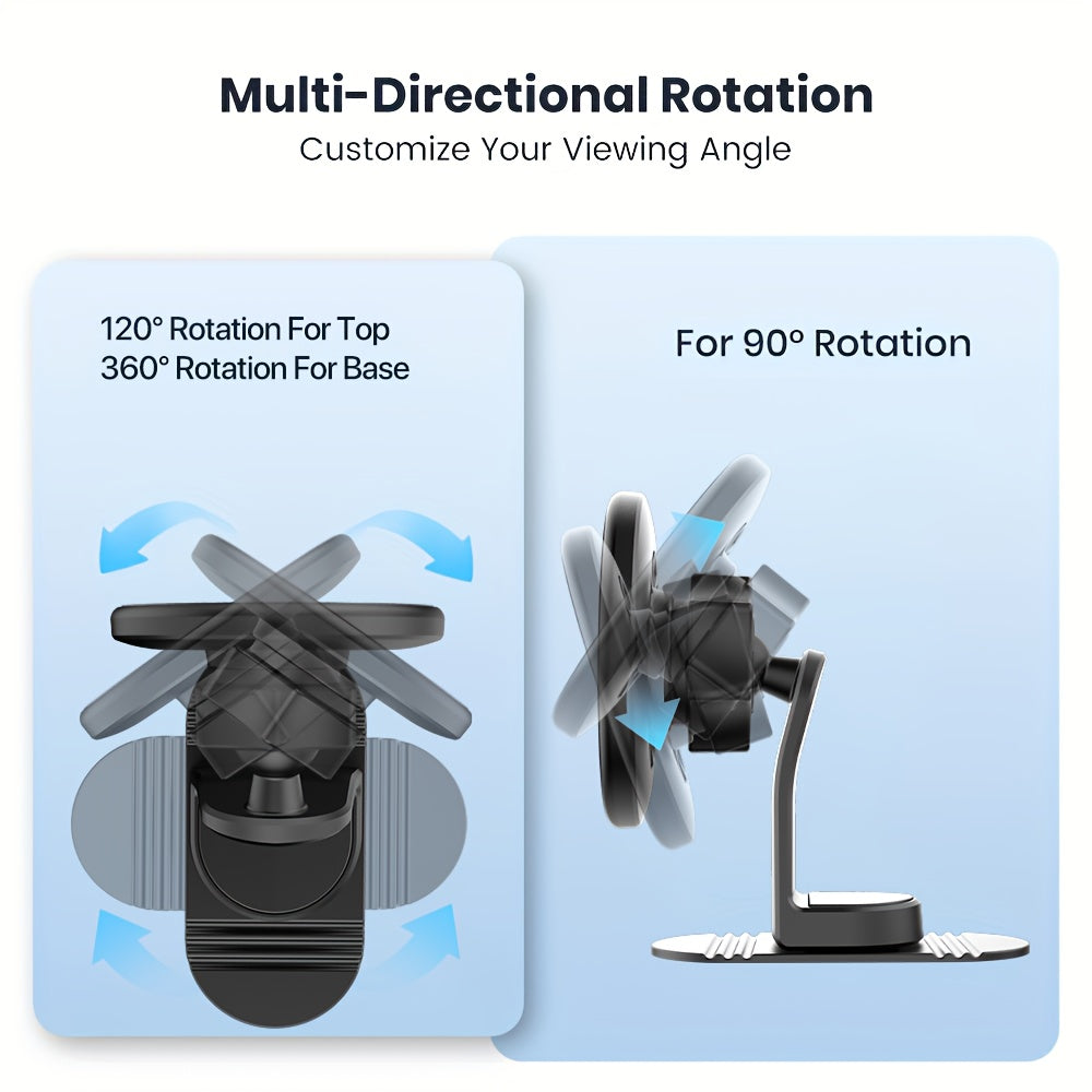 Magnetic Car Mount, Strong Magnetic Phone Holder for Car Vent, 360° Rotation Hands Free Phone Holders for Your Car, Universal Air Vent Car Cell Phone Holder Mount for iPhone & All Phones