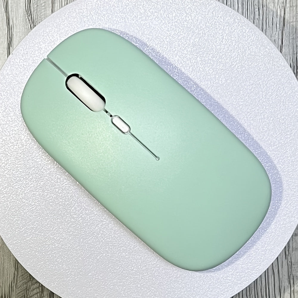 Wireless Mouse, Ultra-Thin, Silent, Battery Powered, Compatible with iPad, Laptop and Desktop - Macaron Color, Suitable for Birthday, Easter, Halloween and Christmas