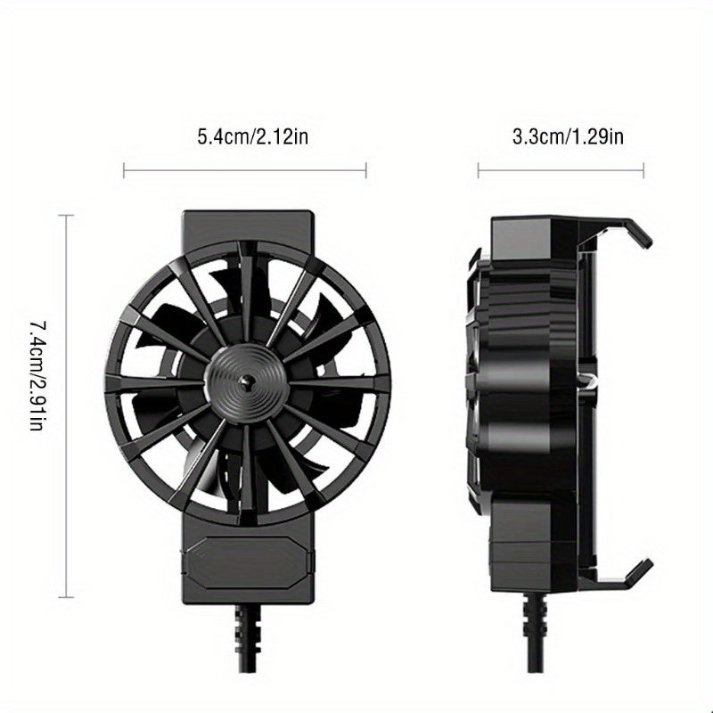 X16 Universal Mini Mobile Phone Cooling Fan, Radiator Turbo Hurricane Game Cooler Cell Phone Cool Heat Sink For IPhone/ For Xiaomi