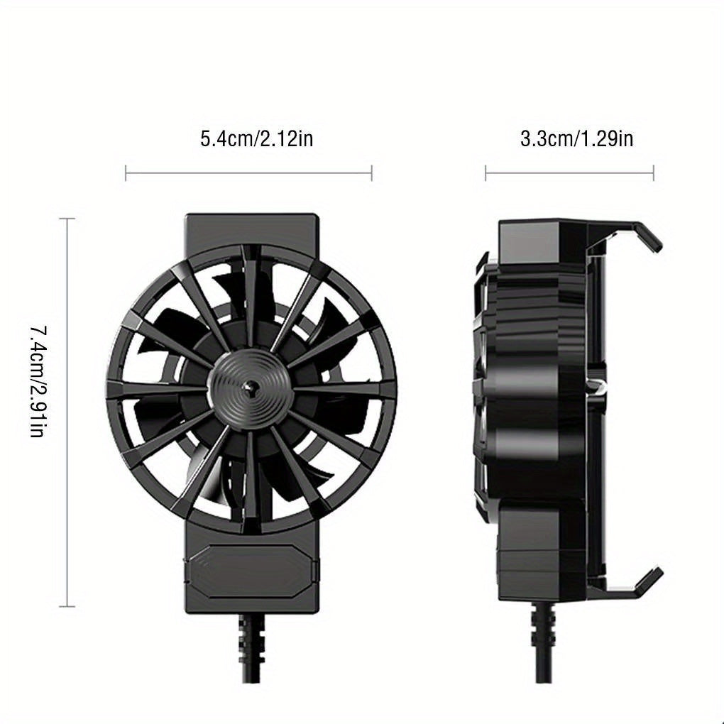 X16 Universal Mini Mobile Phone Cooling Fan, Radiator Turbo Hurricane Game Cooler Cell Phone Cool Heat Sink For IPhone/ For Xiaomi