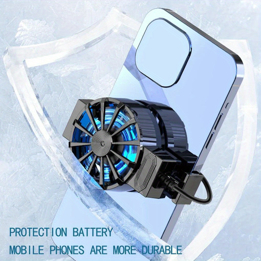 X16 Universal Mini Mobile Phone Cooling Fan, Radiator Turbo Hurricane Game Cooler Cell Phone Cool Heat Sink For IPhone/ For Xiaomi