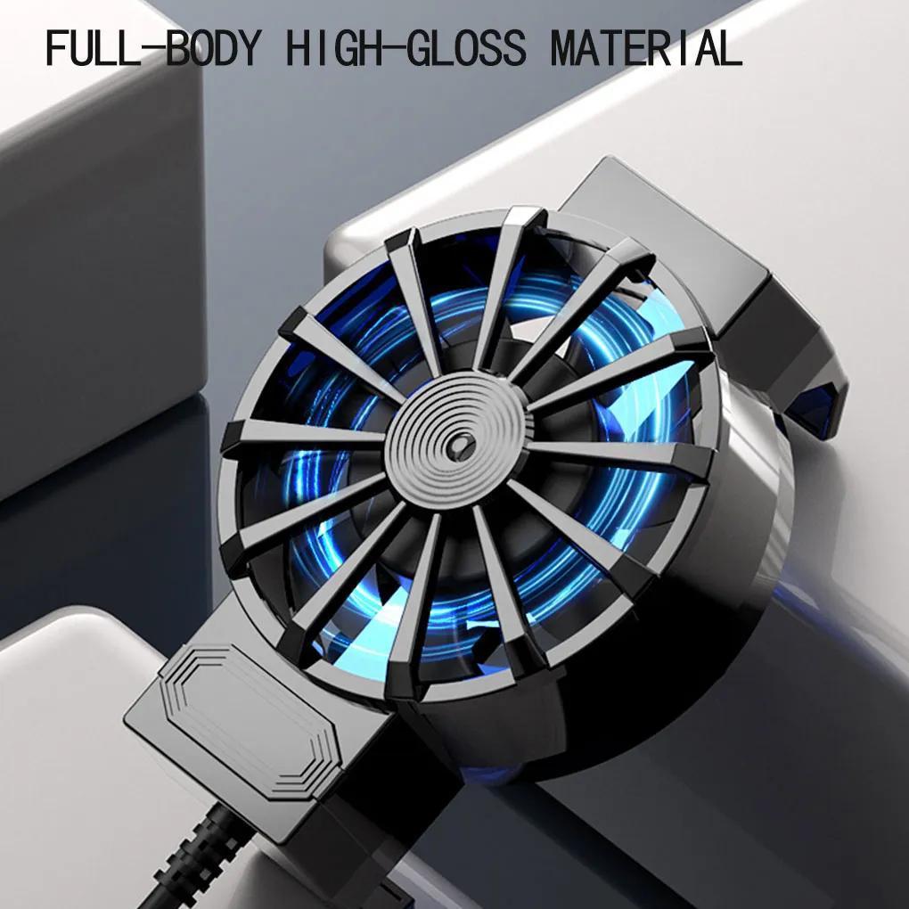 X16 Universal Mini Mobile Phone Cooling Fan, Radiator Turbo Hurricane Game Cooler Cell Phone Cool Heat Sink For IPhone/ For Xiaomi