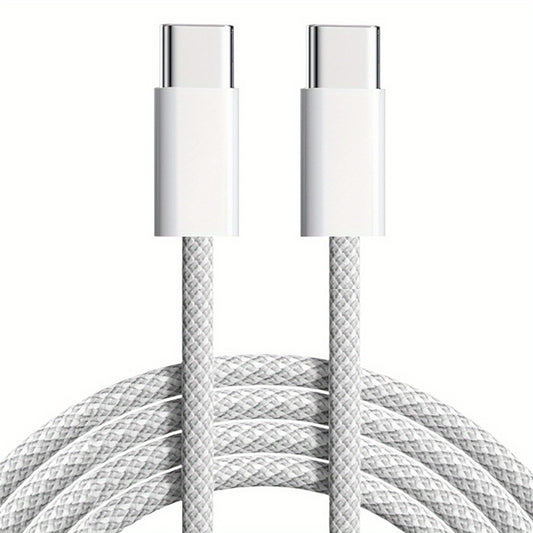 [Fast USB C Charger] USB C to USB C 60W Fast Charger Cable for iPhone 15/Samsung Galaxy S22/S21/S20 Ultra, Type C to Type C Charging Cord Compatible with iPhone 15/15 Pro/15 Pro Max/15 Plus/iPad Pro/Air5/MacBook