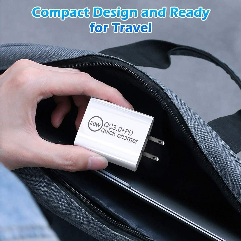 20W USB C Fast Charger PD USB C To C Cable Type C Adapter For Samsung, IPad Pro