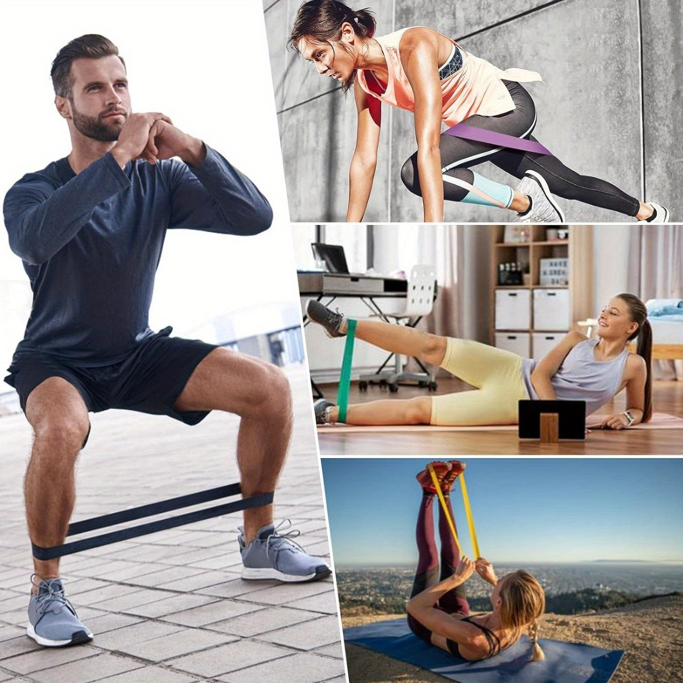 Resistance Band Set - Premium Fitness Bands for Men and Women, Pull Up Assist, Exercise and Body Sculpting, Leg Exercise, Resistance Training and Strength Building