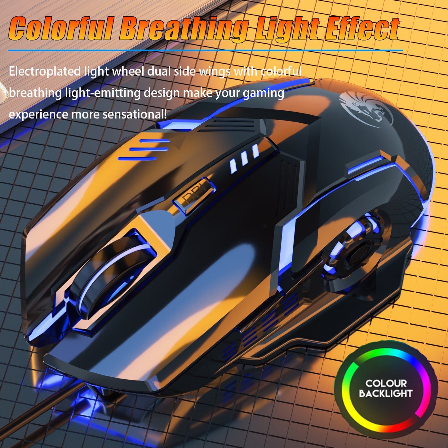 Pro Gaming Wired Usb Mouse With Led Colorful Lighting - Ergonomic Mechanical Design For Desktop, Laptop & Tablet Use Ergonomic Wireless Mouse Gaming Mousepad