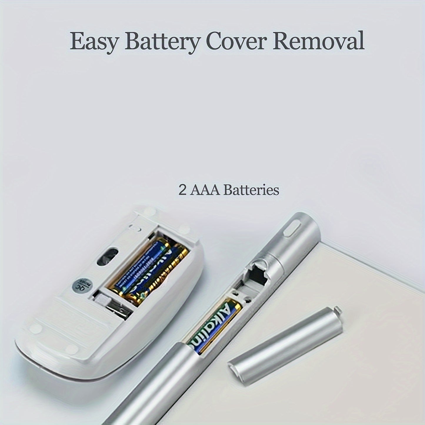 Black/Silver Wireless Noise Canceling Keyboard And Mouse Set, Smart Power Saving 2.4G Wireless Keyboard With Ergonomically Designed Mouse, Ultra Slim Wireless Keyboard Support For Laptops, TVs, PCs, All-in-One TV Boxes Electr