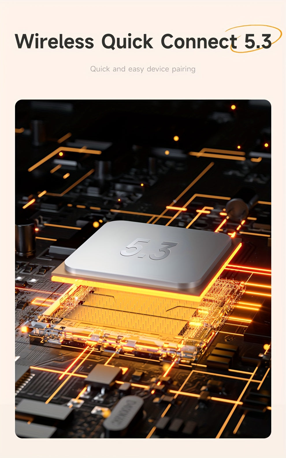 Picun H1 Ultra-Lightweight Wireless Earbuds - True Open Ear Design for Unmatched Comfort - HD Sound with CVC Noise Cancellation - LED Power Display & Touch Control - Perfect for Running, Cycling, and Workouts