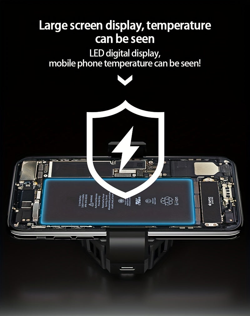 USLION Universal Cool Heat Sink Mobile Phone Cooler Phone Cooling Fan Case DL05 Digital Radiator Portable Phone Cooling Mute Fan