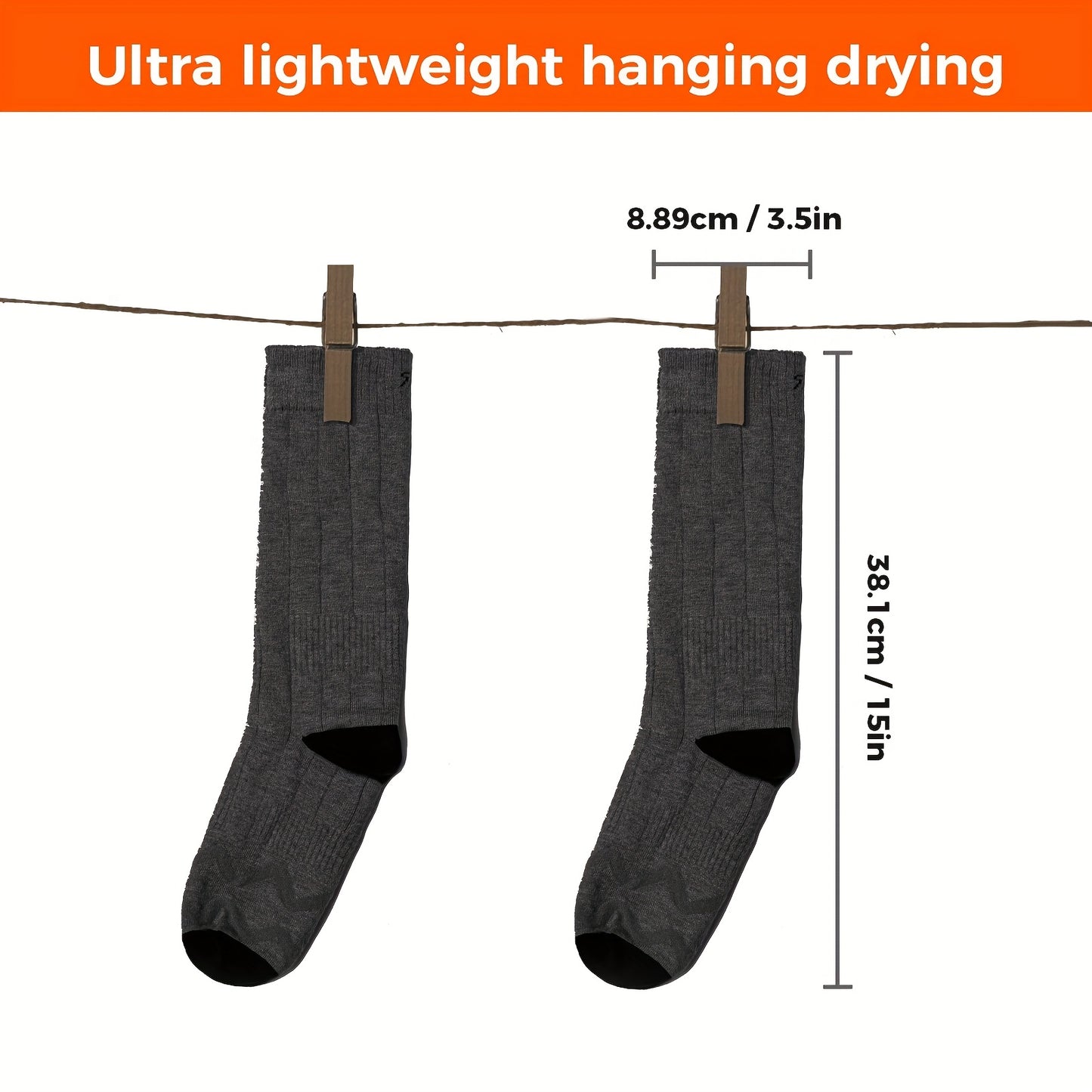 Men'S Women'S Heating Socks, Electric Heating Socks with Two 5000 Mah Power Banks, Winter Ski Heating Socks, Suitable for Winter Outdoor, Skiing, Hiking, Hand Washable, Valentine'S Day Gifts, Christmas Gifts, New Year'S Gifts