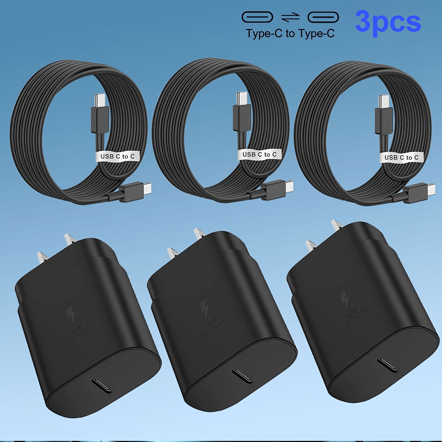 for Fast Charger Type C, Type C Wall Charger  4ft Cable Fast Charging  Galaxy S23 Ultra/S23/S23+/S22/S22 Ultra/S22+/S21 Ultra/S20 Ultra/Note 20/Note 10/Z Fold 3