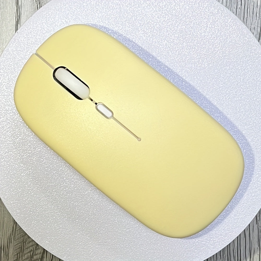 Wireless Mouse, Ultra-Thin, Silent, Battery Powered, Compatible with iPad, Laptop and Desktop - Macaron Color, Suitable for Birthday, Easter, Halloween and Christmas