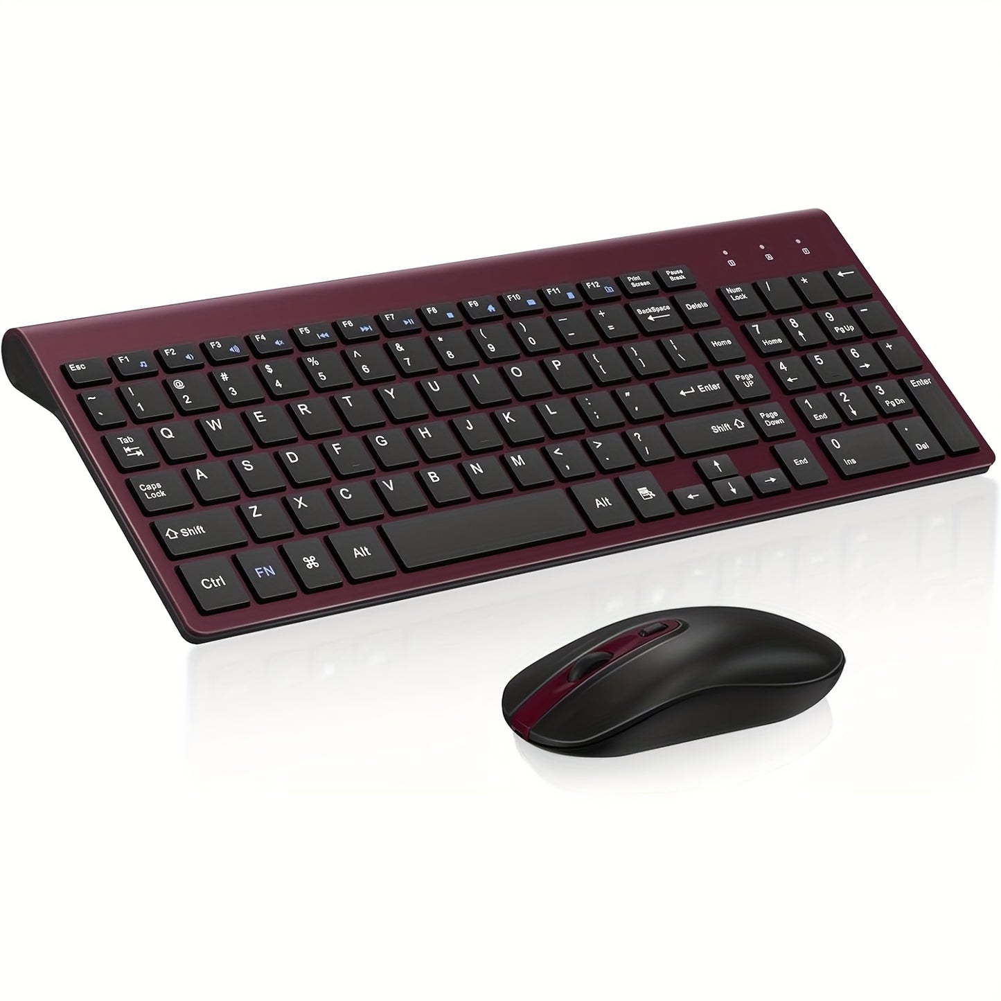 cimetech Wireless Keyboard and Mouse Combo, Compact Full Size Wireless Computer Keyboard and Mouse Set 2.4G Ultra-Thin Sleek Design for Windows, Computer, Desktop, PC, Notebook, Laptop