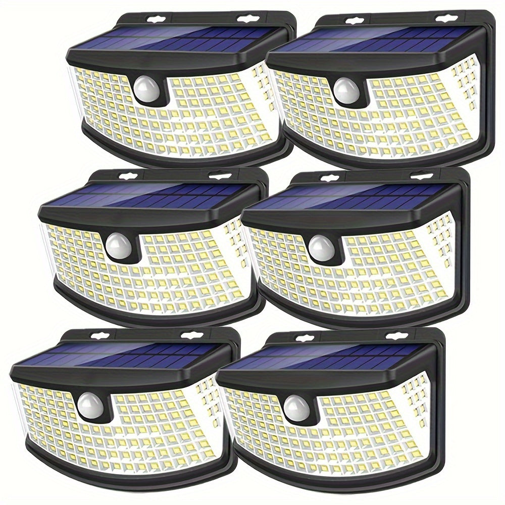 Aootek New Solar Motion Sensor Lights 120 LEDs With Lights Reflector, 270° Wide Angle, IP65 Waterproof, Step Lights For Front Door, Yard, Garage, Deck