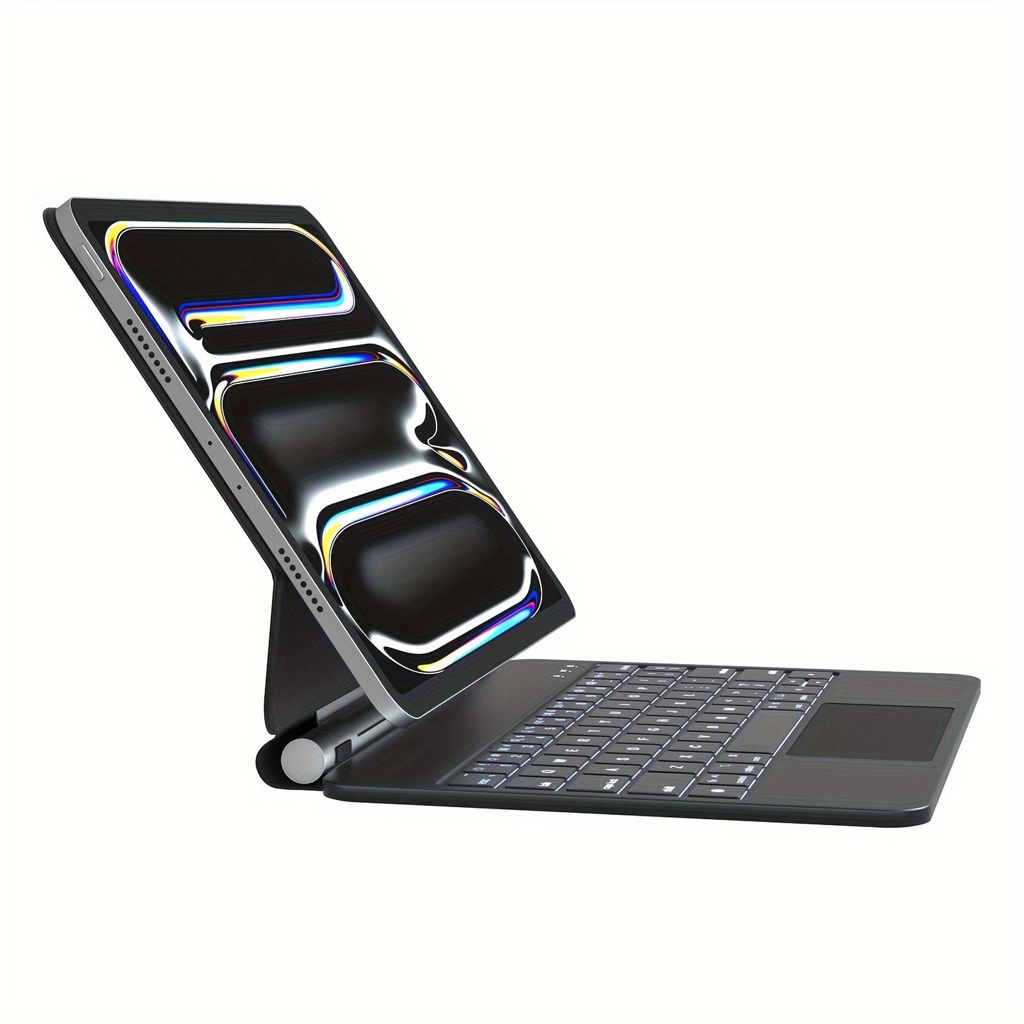 DVWDVW 7-Color Backlit For IPAD Keyboard Case, PU Leather, Magic Magnetic Stand Keyboard For IPad Pro 2024 (M4) With Multi-Touch Trackpad, Floating Design, 7 Colors Backlit, Wireless Keyboard Case