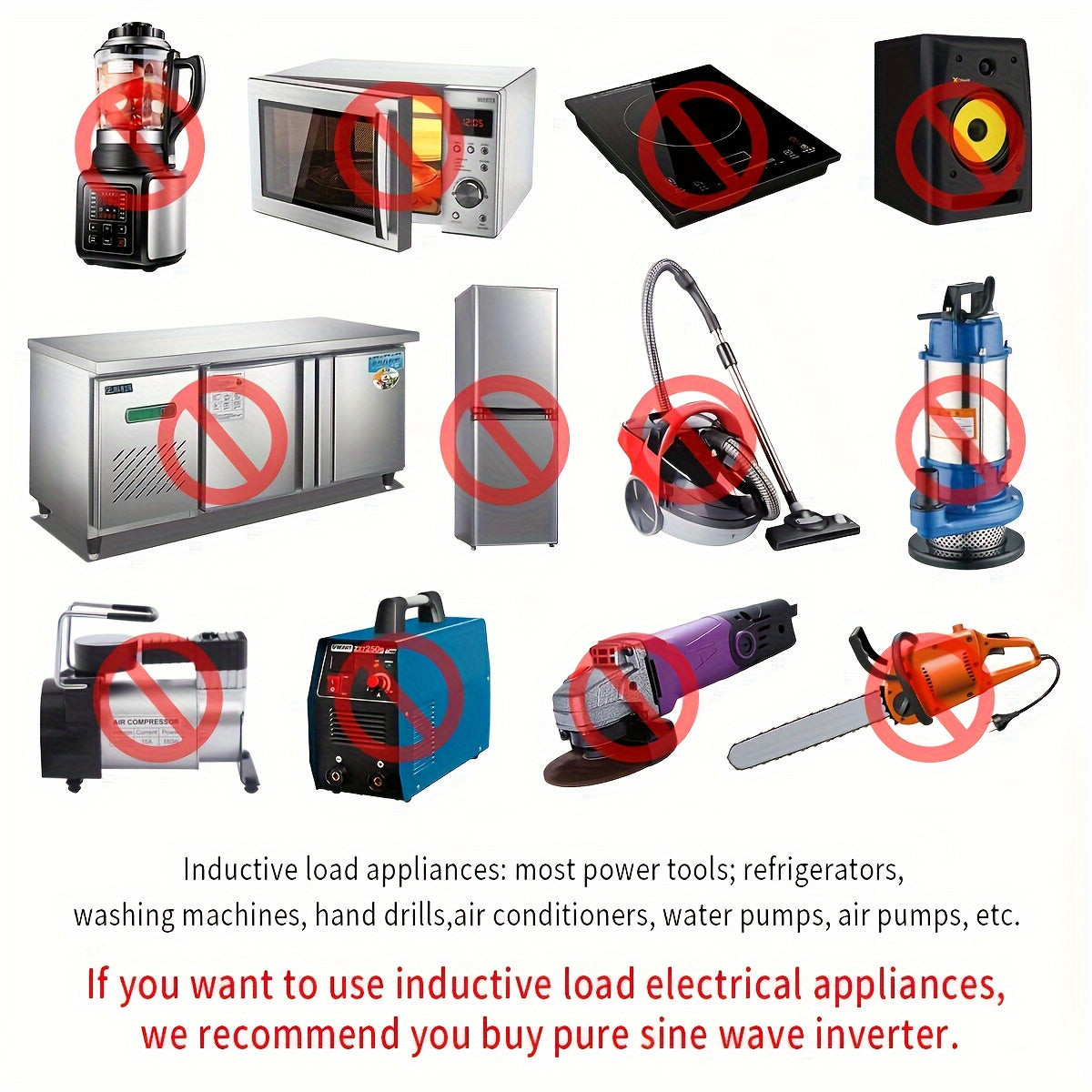 Car Power Inverter Converter - 500W Peak, DC 12V to AC 110V, LCD Display, Dual AC Outlets, 4 USB Car Chargers, Suitable for Cars, Homes, Laptops, Trucks, US Plug Car