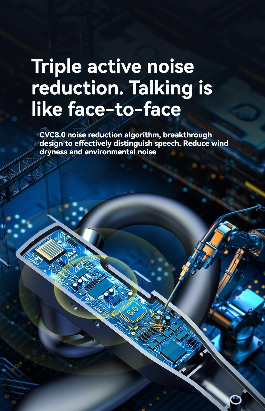 Wireless Earbuds - Two Charging Options, LED Digital Battery Display, Button Answer/End, Sweatproof Sports Running Earphones for Work and Music