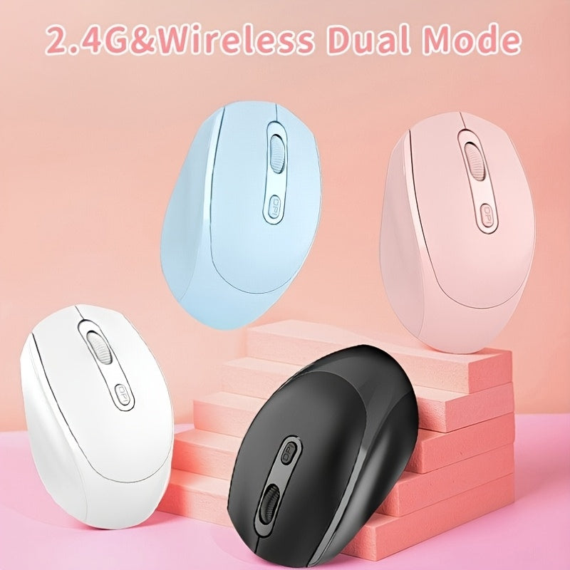Wireless Mouse, 2.4G Silent Mouse, Computer Mouse with USB Nano Receiver, Suitable for Laptops, Chromebooks, PCs, Macs, Windows