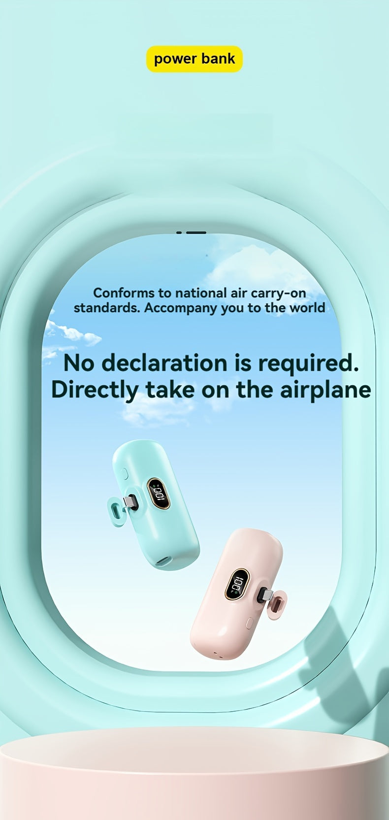 5000mAh Mini Power Bank Wireless Fast Charger Comes With Output Cable, Mini Portable External Battery, Power Bank For IPhone14, Samsung Android Power Bank