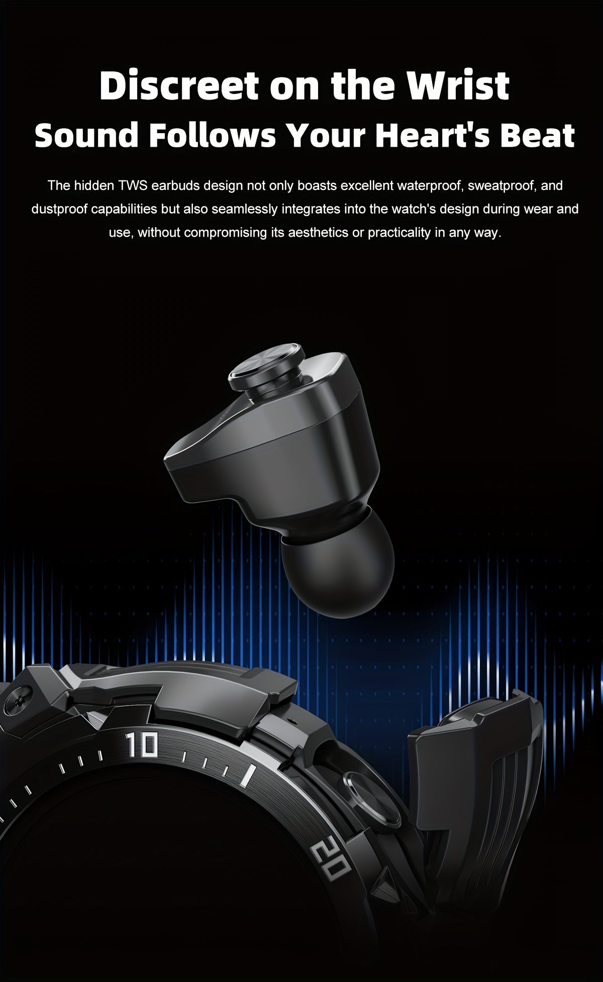 2025 New 3-In-1 Smartwatch with Wireless Earbuds for Men, Music And Fitness Features, 1.46-Inch HD Display, Call Functionality, Speaker, Recording, Sports Tracker, Compatible with Ios And Android, Long Battery Life