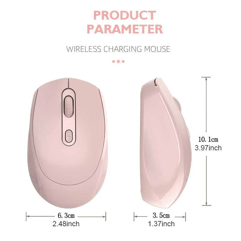 Wireless Mouse, 2.4G Silent Mouse, Computer Mouse with USB Nano Receiver, Suitable for Laptops, Chromebooks, PCs, Macs, Windows