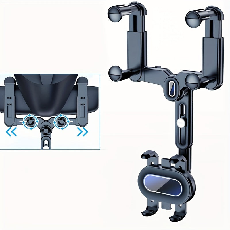 Car Phone Mount - Rotatable & Retractable, Waterproof ABS, Fits All Vehicles