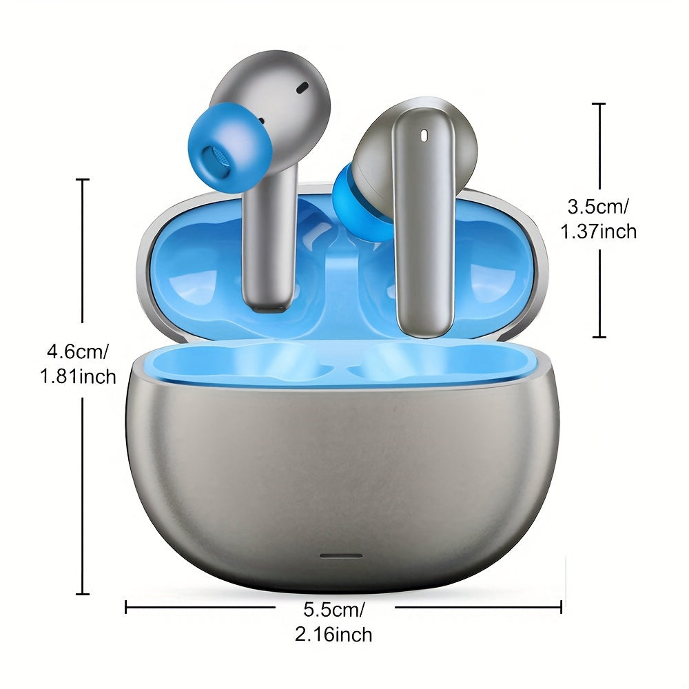 Wireless Earbuds Active Noise Cancelling Earphones, Wireless 5.2 With Microphone Charging Case, 30 Hours Playback Time, In Ear High Fidelity Stereo Earphones Suitable For IPhone Airpod Pro/Android