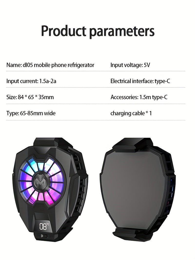 USLION Universal Cool Heat Sink Mobile Phone Cooler Phone Cooling Fan Case DL05 Digital Radiator Portable Phone Cooling Mute Fan