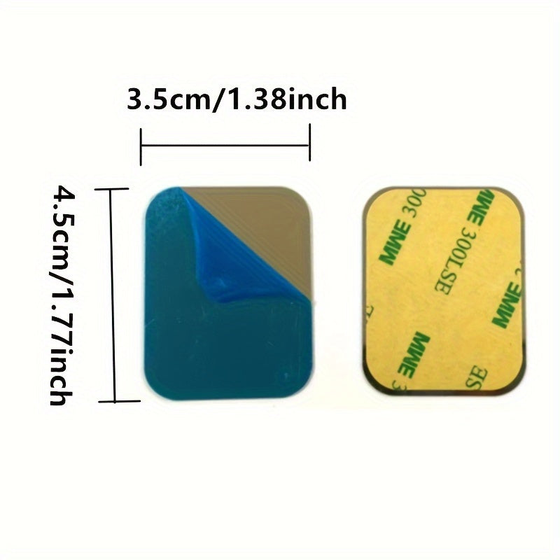 10pcs Magnetic Phone Mount Discs - Durable Iron Plates for Car & Phone Holders, Assorted Sizes (40mm/35mm/30mm/25mm/20mm)