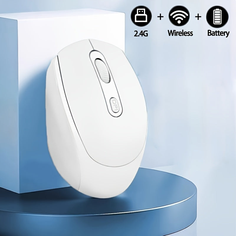 Wireless Mouse, 2.4G Silent Mouse, Computer Mouse with USB Nano Receiver, Suitable for Laptops, Chromebooks, PCs, Macs, Windows