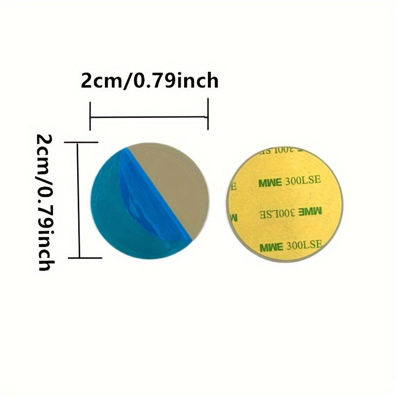 10pcs Magnetic Phone Mount Discs - Durable Iron Plates for Car & Phone Holders, Assorted Sizes (40mm/35mm/30mm/25mm/20mm)