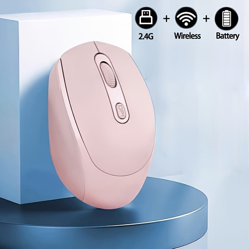 Wireless Mouse, 2.4G Silent Mouse, Computer Mouse with USB Nano Receiver, Suitable for Laptops, Chromebooks, PCs, Macs, Windows