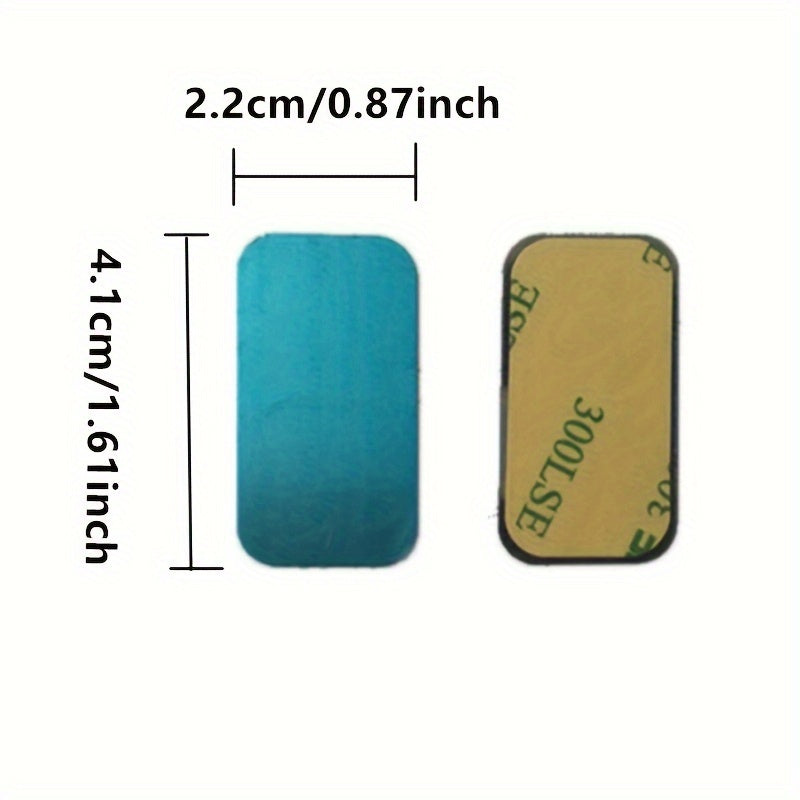 10pcs Magnetic Phone Mount Discs - Durable Iron Plates for Car & Phone Holders, Assorted Sizes (40mm/35mm/30mm/25mm/20mm)