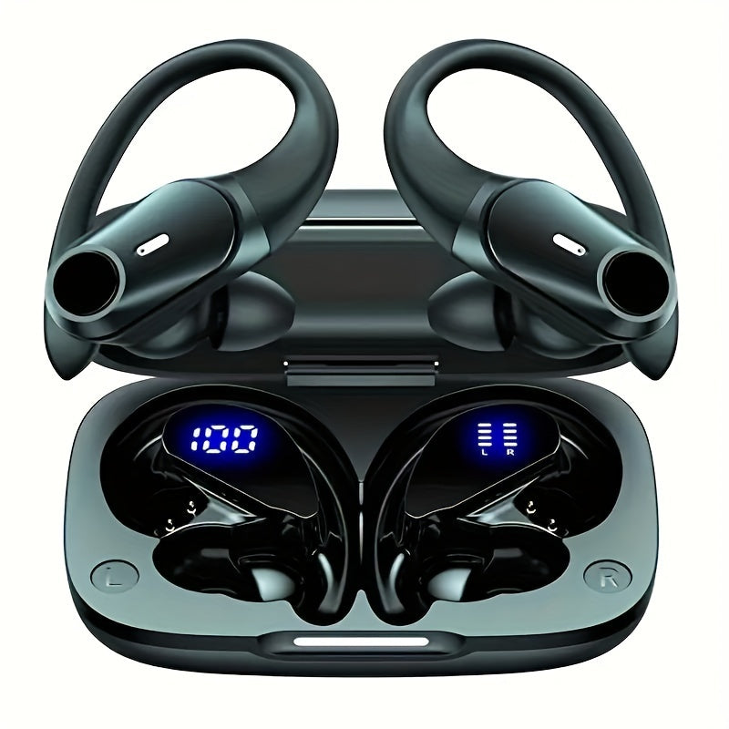 ProSound Wireless Earbuds - Immersive HD Stereo Sound, Advanced Wireless Technology, Up to Long Hours of Playtime, Ultra-Secure and Comfortable Fit, Advanced Noise Cancelling Technology, LED Display, Portable Charging Case -