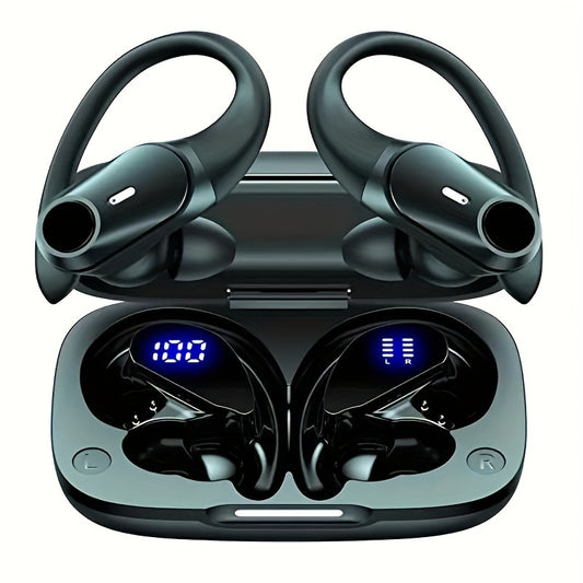 ProSound Wireless Earbuds - Immersive HD Stereo Sound, Advanced Wireless Technology, Up to Long Hours of Playtime, Ultra-Secure and Comfortable Fit, Advanced Noise Cancelling Technology, LED Display, Portable Charging Case -