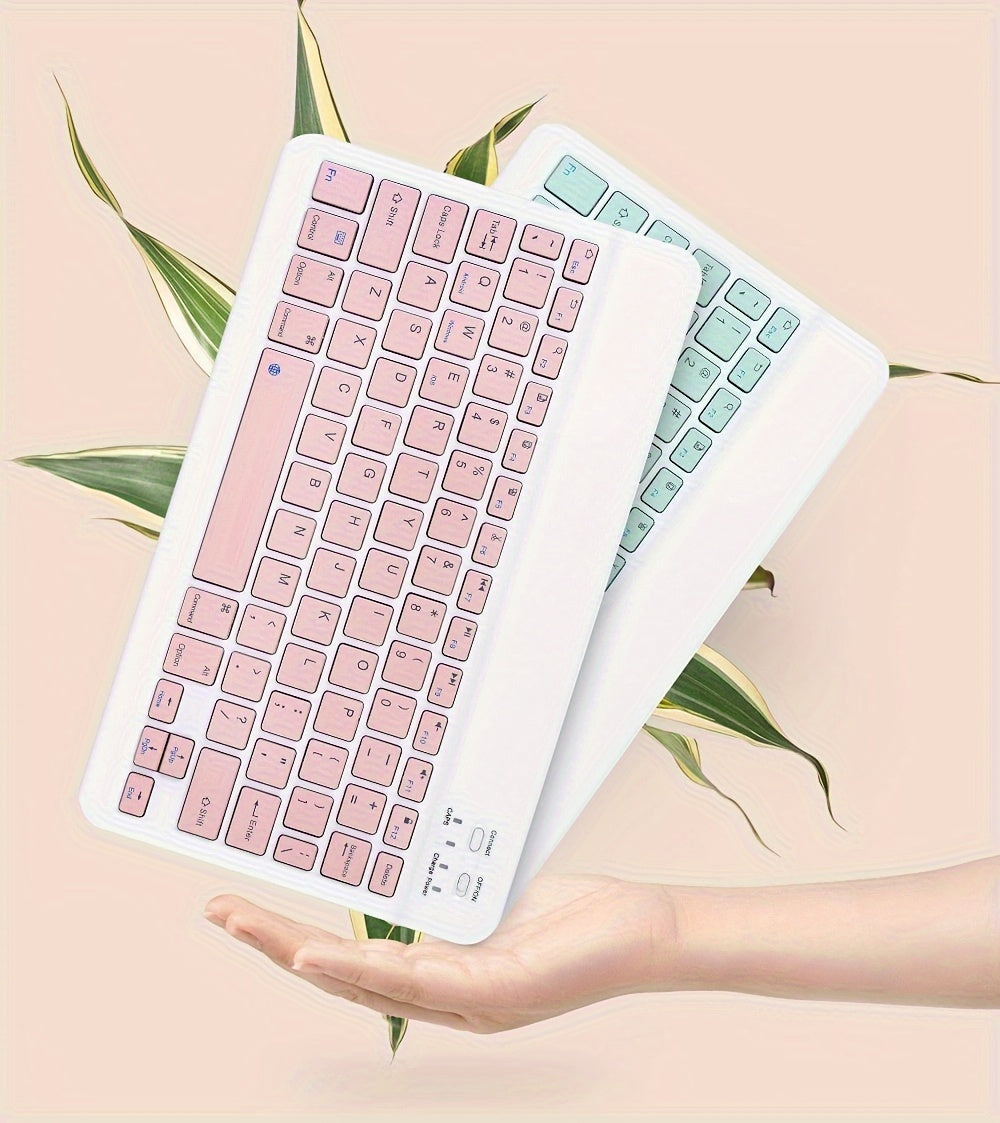 Ultra-Slim Wireless Keyboard And Mouse Set, Portable BT Keyboard And Mouse Combo, Suitable For IPad, Tablet, Laptop, Office Computer Keyboard.