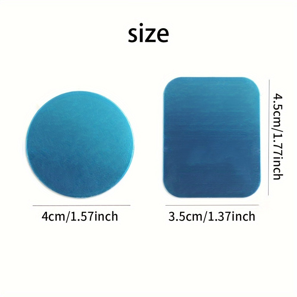 Special accessories for mobile phones - Magnetic sheets for mobile phone holders - Stainless iron circular sheets, magnetic patches - Magnetic sheets with circular ultra-thin metal backing and rectangular iron sheets