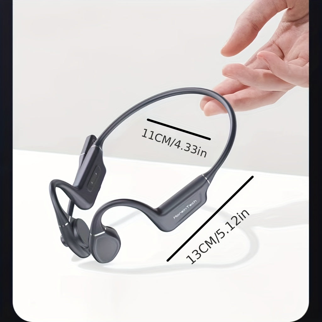 Wireless Over-Ear Open ENC Noise-Canceling Bone Conduction Bluetooth Headphones for Business Calls and Music