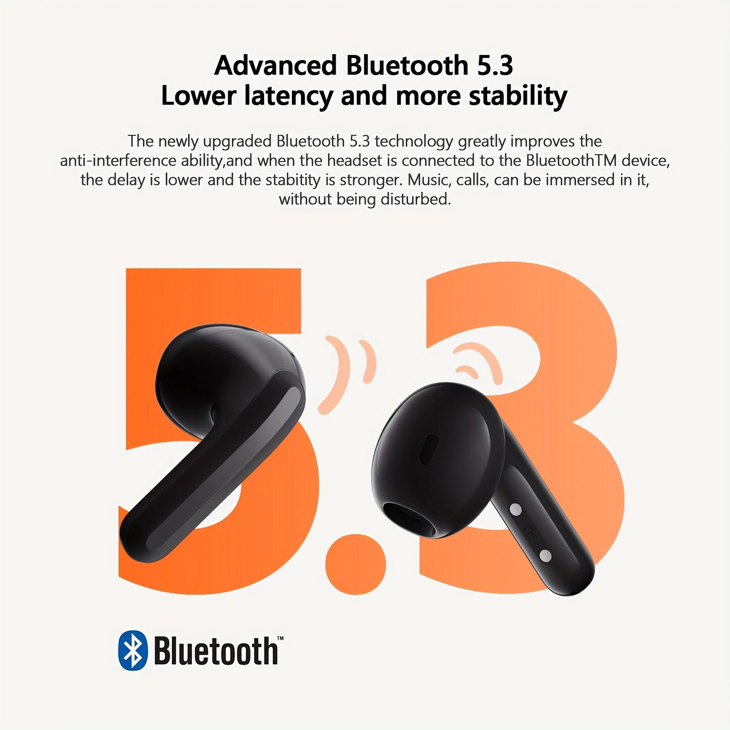 Xiaomi Redmi Buds 4 Lite - Wireless Earbuds with Black and White Color Options, Compact Design, Long Battery Life, and Crystal-Clear Sound Quality